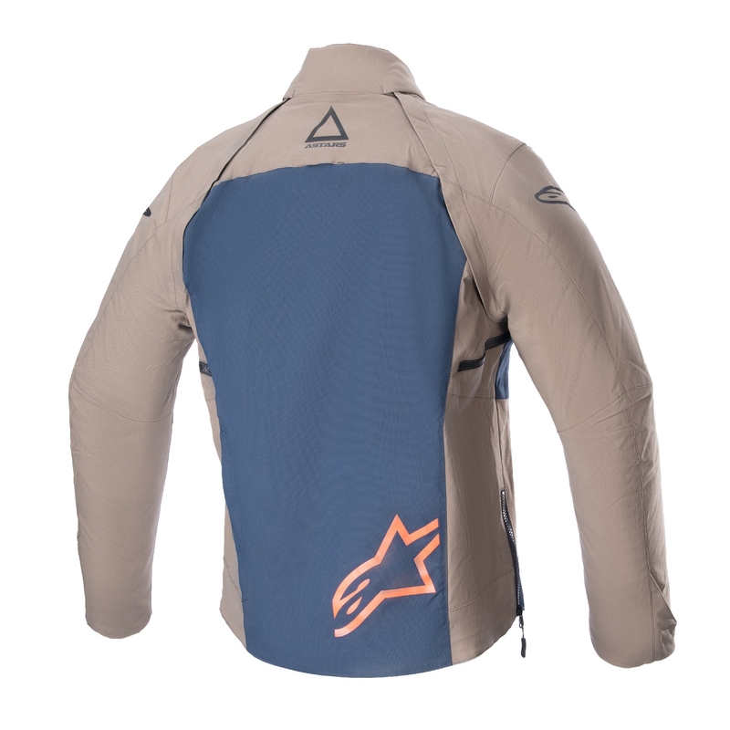Bunda na motorku Alpinestars Techdura černo-hnědo-tmavě modrá