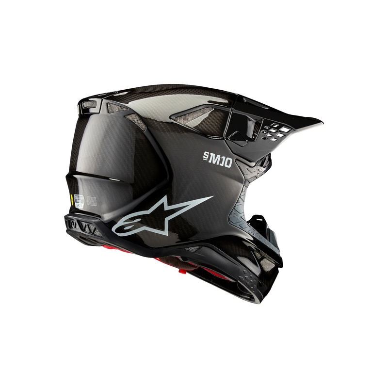 Motokrosová helma Alpinestars Supertech S-M10 Solid lesklý karbon