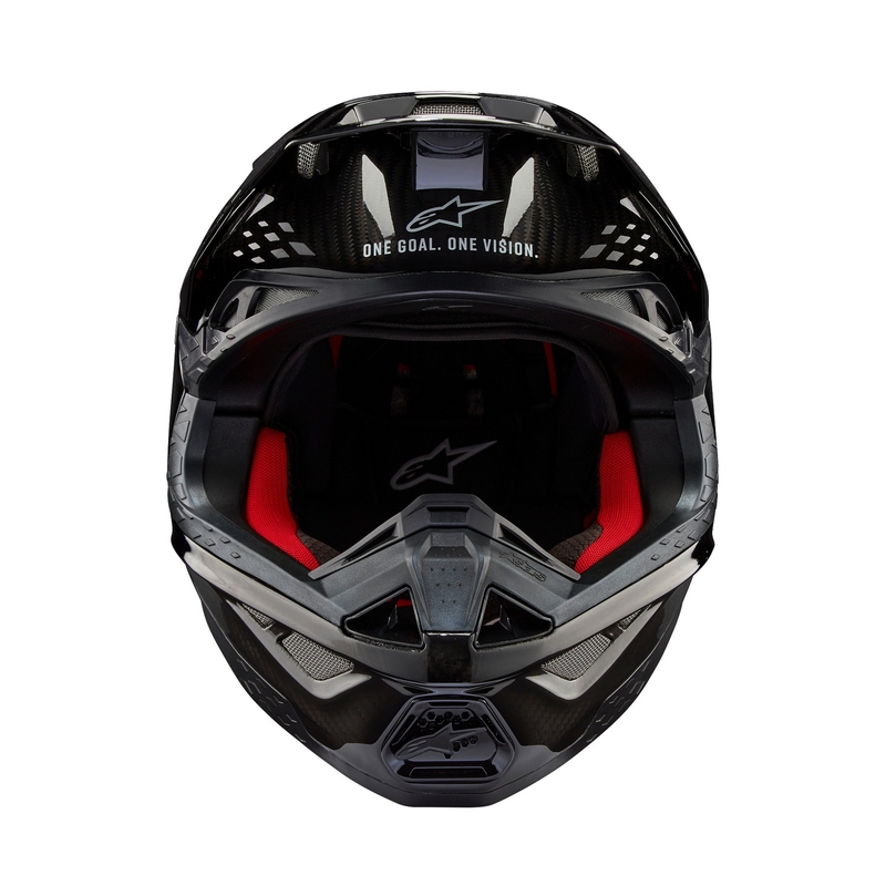 Motokrosová helma Alpinestars Supertech S-M10 Solid lesklý karbon