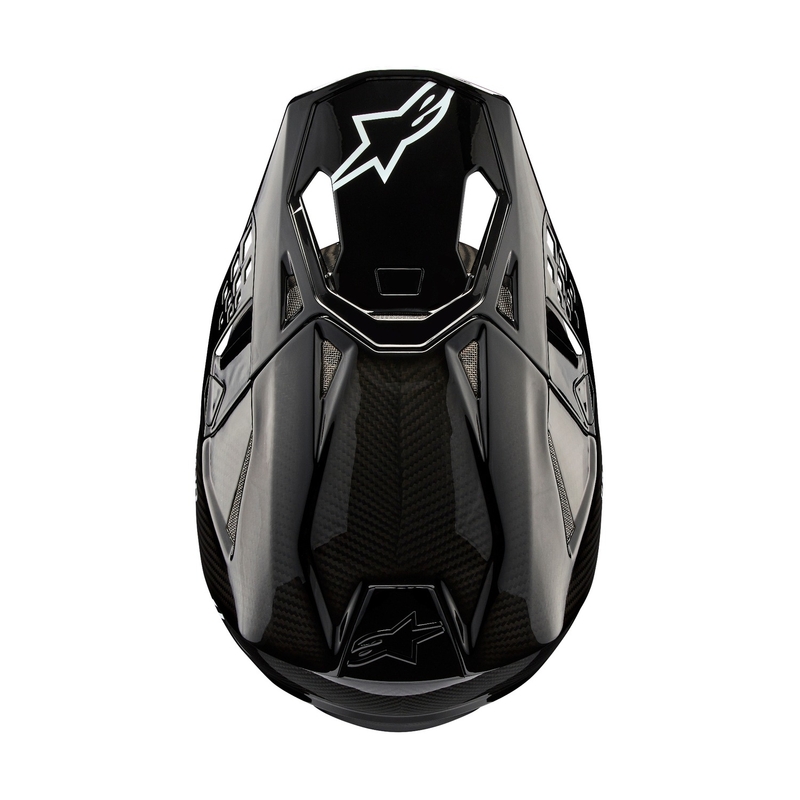 Motokrosová helma Alpinestars Supertech S-M10 Solid lesklý karbon