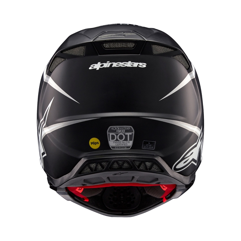 Motokrosová helma Alpinestars Supertech S-M10 Ampress matná černo-bílá