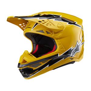 Motokrosová helma Alpinestars Supertech S-M10 Ampress černo-žlutá