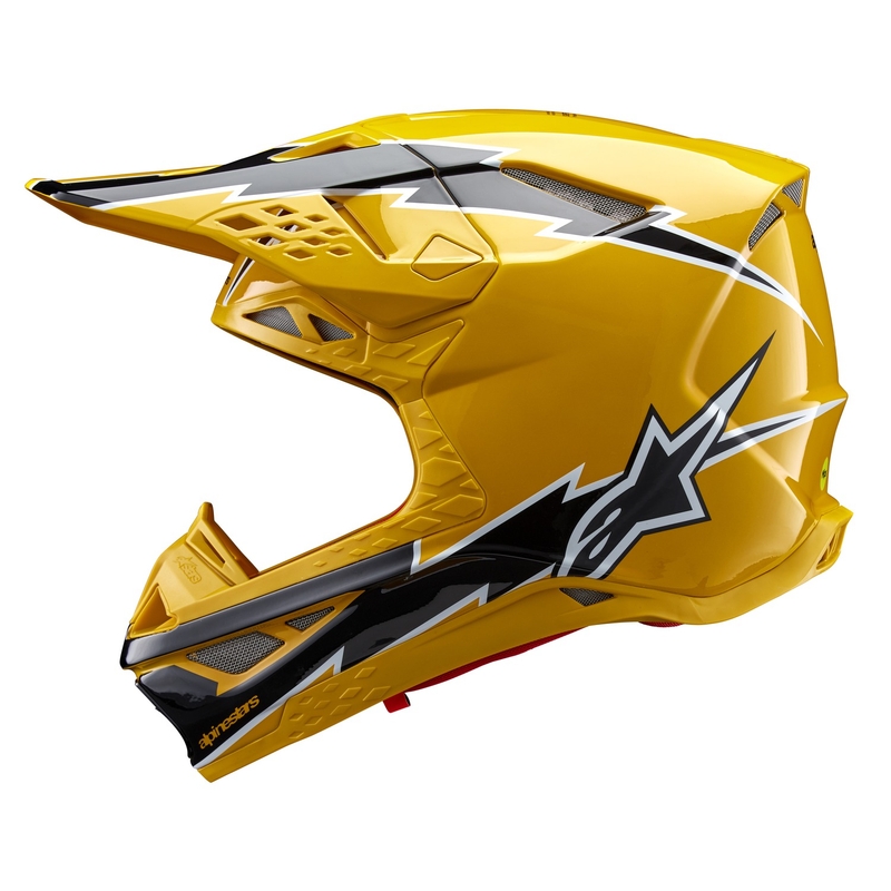 Motokrosová helma Alpinestars Supertech S-M10 Ampress černo-žlutá