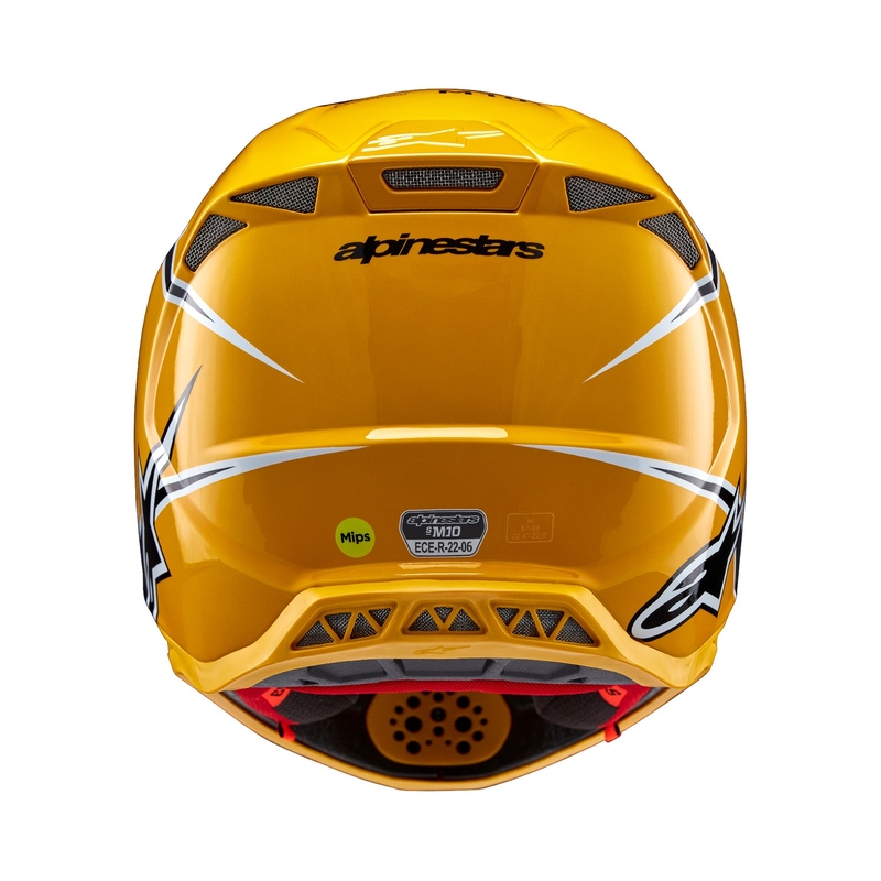Motokrosová helma Alpinestars Supertech S-M10 Ampress černo-žlutá