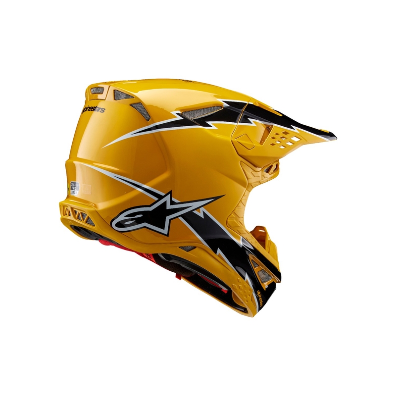 Motokrosová helma Alpinestars Supertech S-M10 Ampress černo-žlutá