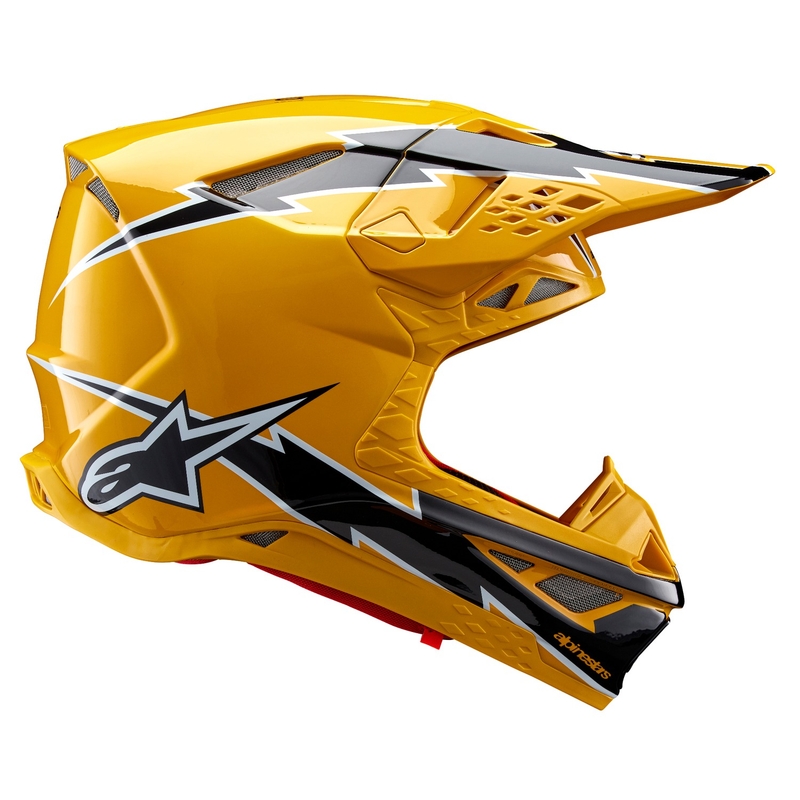 Motokrosová helma Alpinestars Supertech S-M10 Ampress černo-žlutá