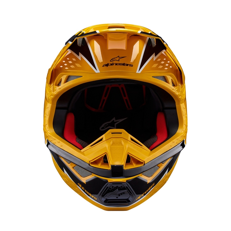 Motokrosová helma Alpinestars Supertech S-M10 Ampress černo-žlutá