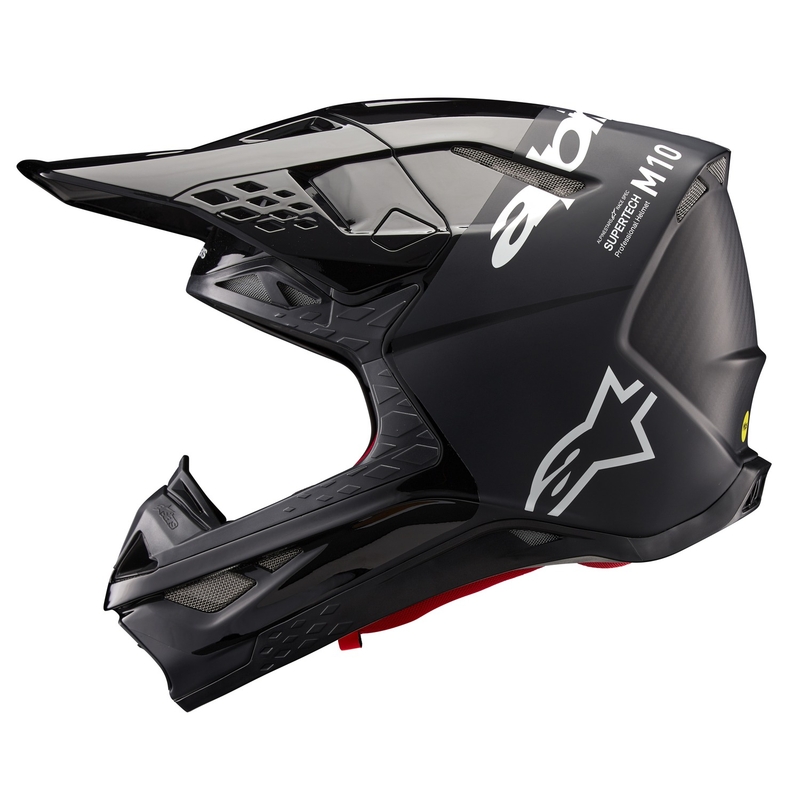 Motokrosová helma Alpinestars Supertech S-M10 Flood černo-tmavě šedá