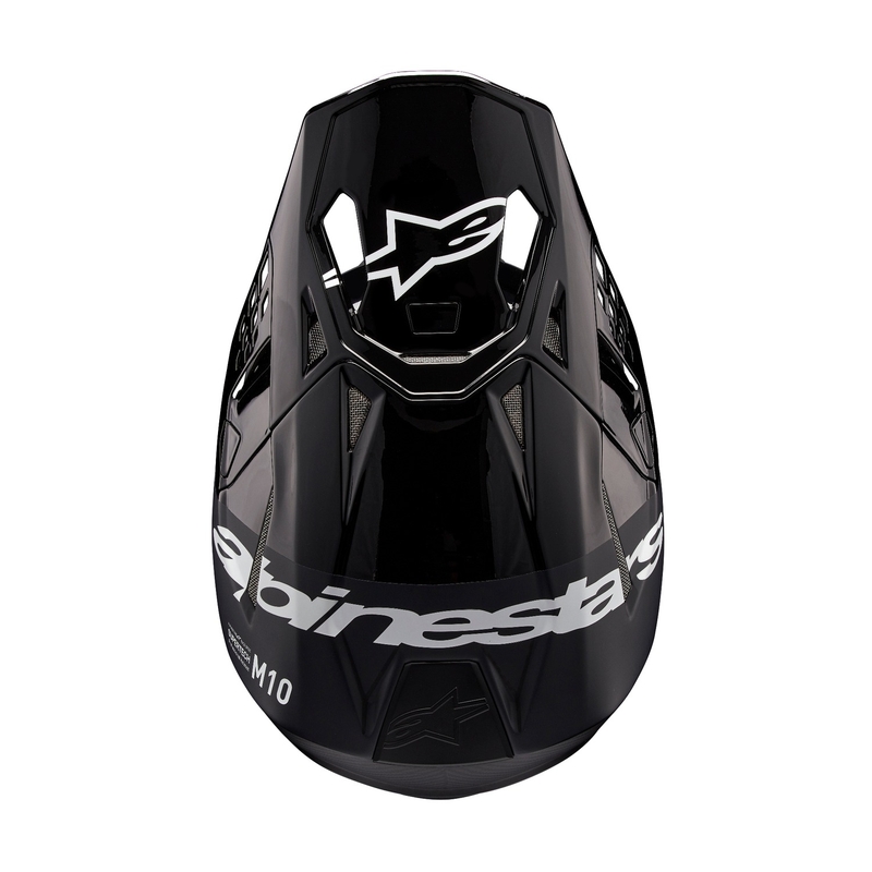 Motokrosová helma Alpinestars Supertech S-M10 Flood černo-tmavě šedá