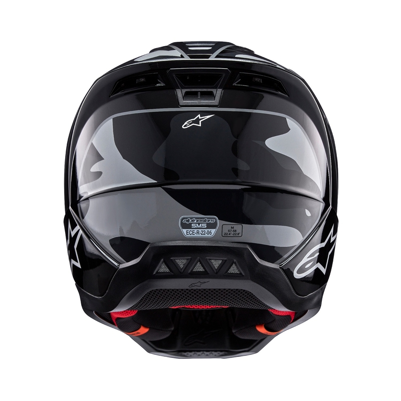 Motokrosová helma Alpinestars S-M5 Rover 2 černo-stříbrná