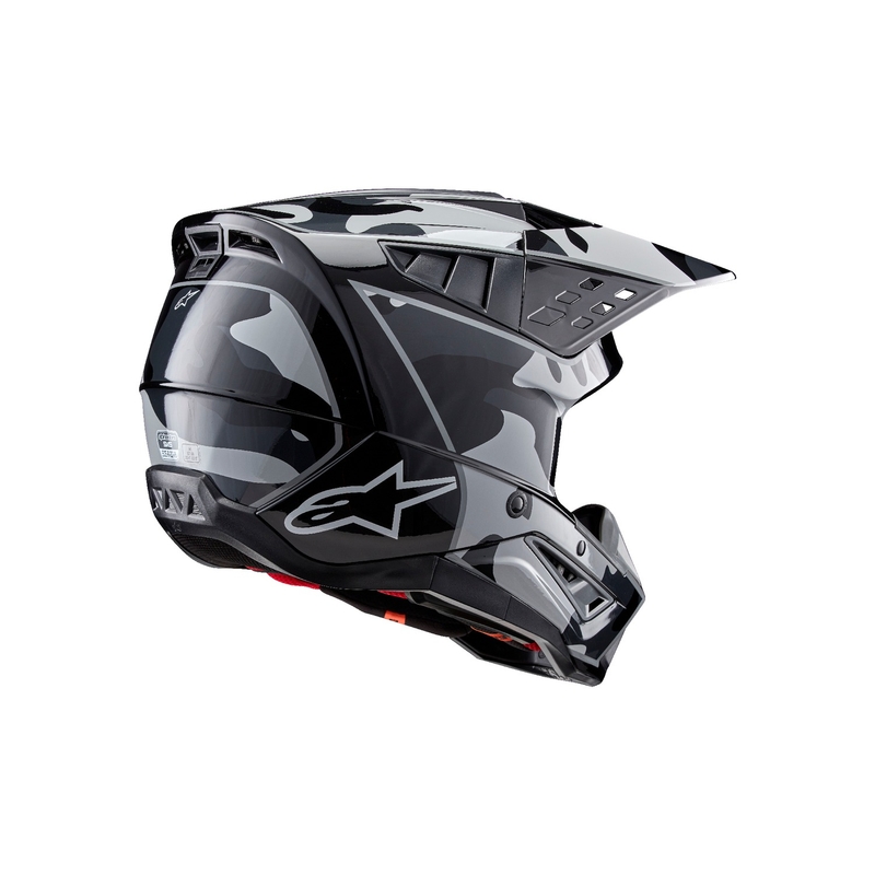 Motokrosová helma Alpinestars S-M5 Rover 2 černo-stříbrná