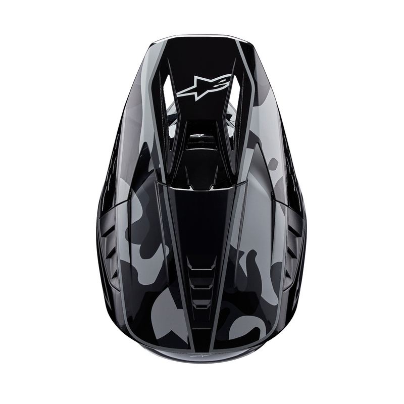 Motokrosová helma Alpinestars S-M5 Rover 2 černo-stříbrná