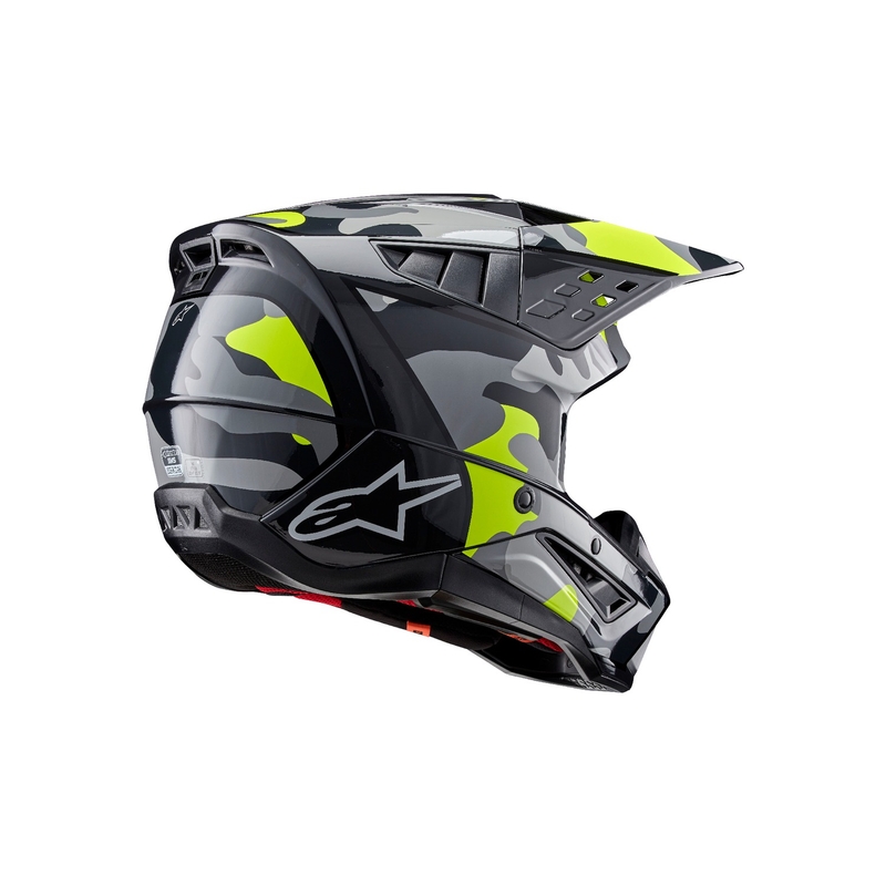 Motokrosová helma Alpinestars S-M5 Rover 2 tmavě šedo-fluo žlutá