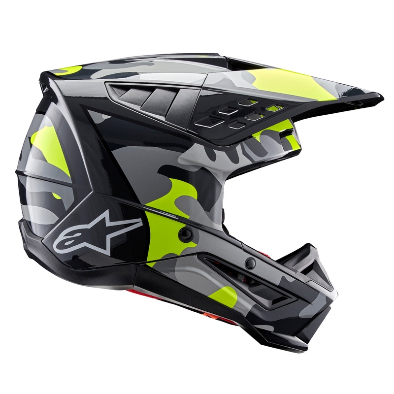Motokrosová helma Alpinestars S-M5 Rover 2 tmavě šedo-fluo žlutá
