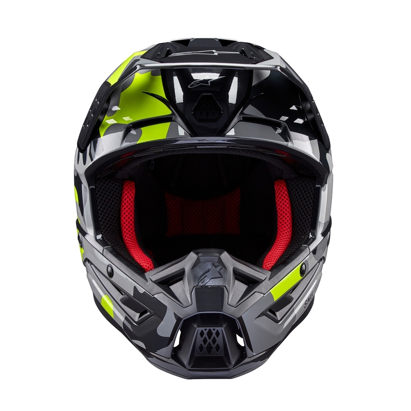 Motokrosová helma Alpinestars S-M5 Rover 2 tmavě šedo-fluo žlutá
