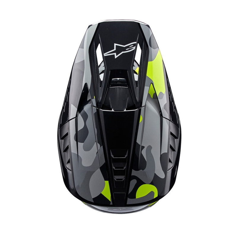 Motokrosová helma Alpinestars S-M5 Rover 2 tmavě šedo-fluo žlutá