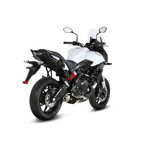 Výfuk kompletní 2x1 STORM OVAL K.041.LX1B Černá ocel