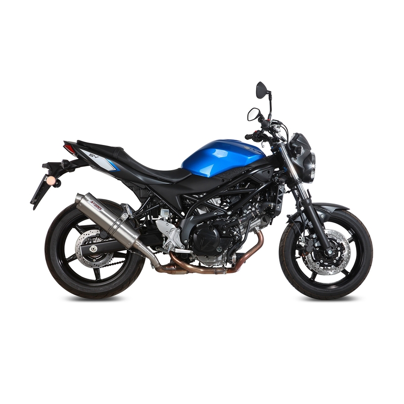 Koncovka výfuku STORM OVAL Nerez pro SUZUKI SV 650 / S 2016-2024, SUZUKI SV 650 X 2016-2024