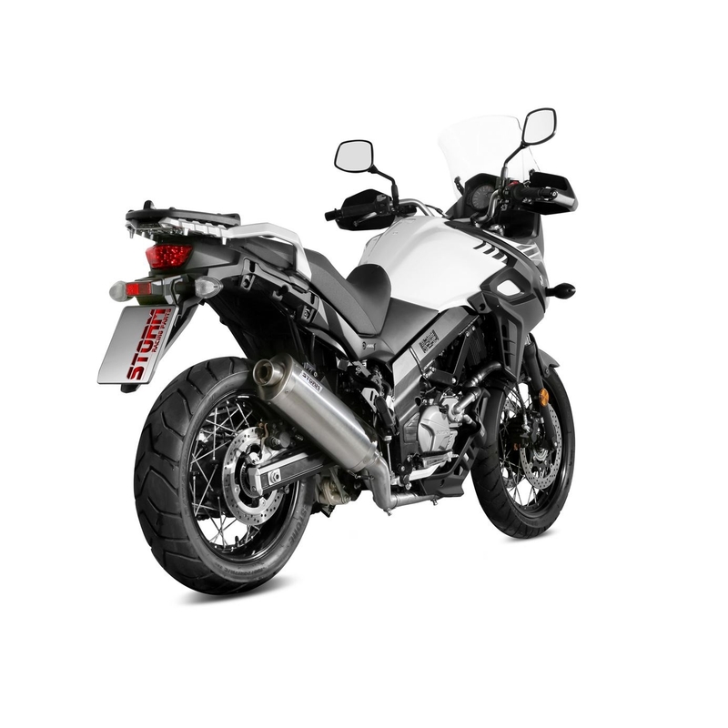 Koncovka výfuku STORM OVAL Nerez pro SUZUKI DL 650 V-STROM 2017-2024