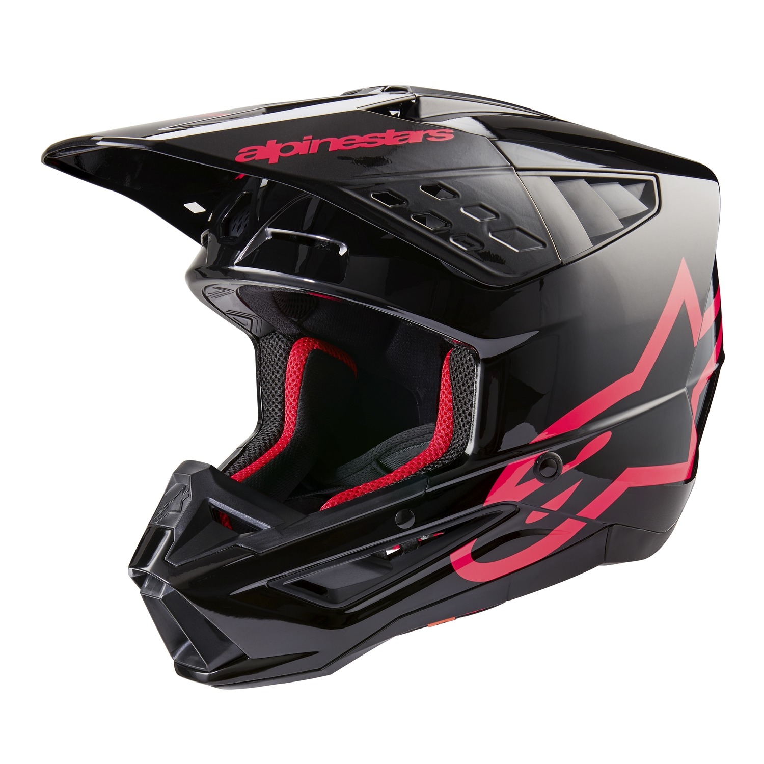 Motokrosová helma Alpinestars S-M5 Corp černo-růžová Velikost: XS