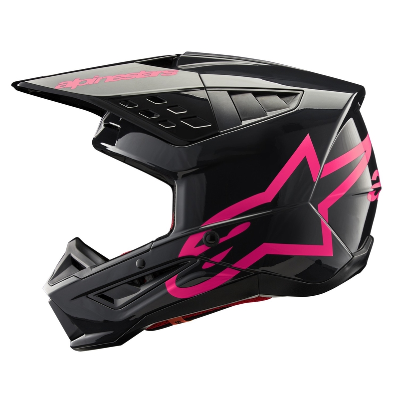 Motokrosová helma Alpinestars S-M5 Corp černo-růžová
