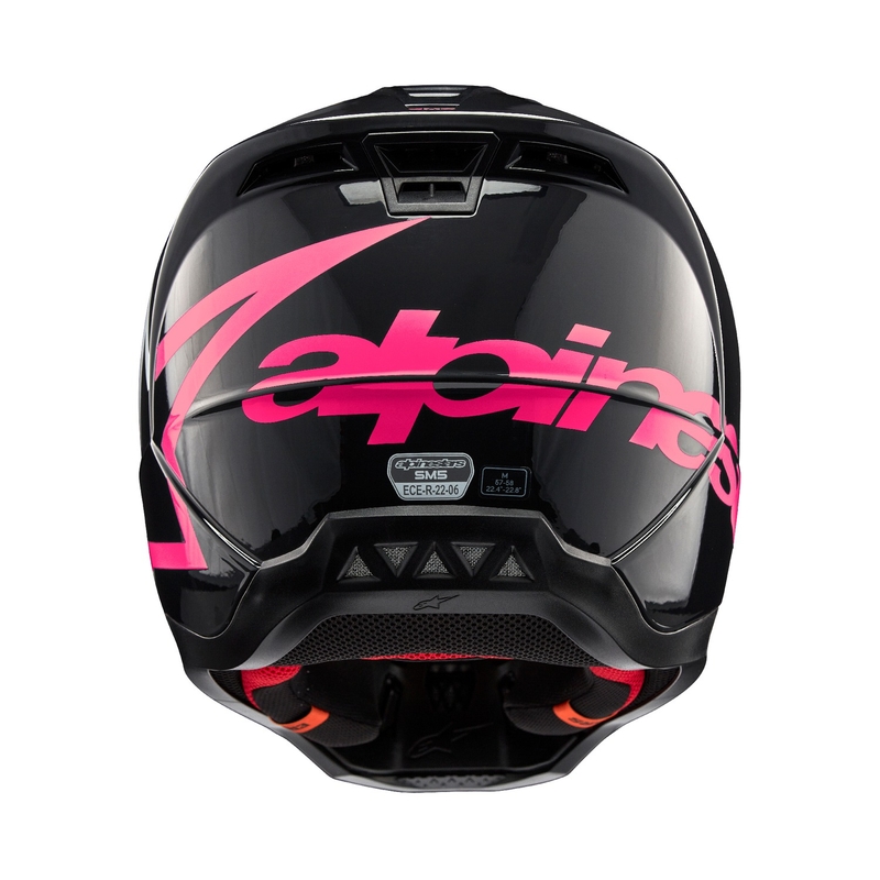 Motokrosová helma Alpinestars S-M5 Corp černo-růžová