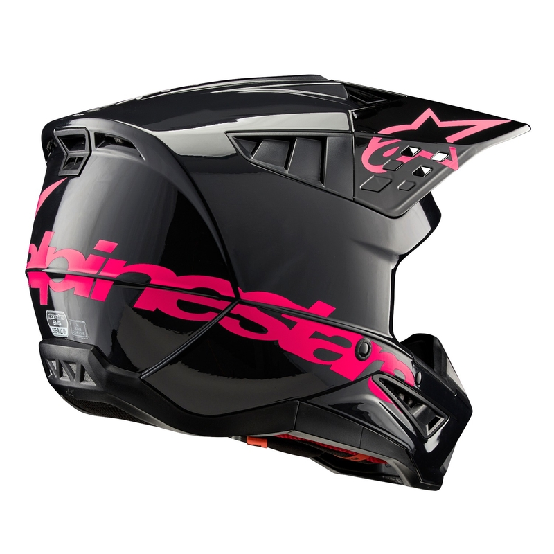Motokrosová helma Alpinestars S-M5 Corp černo-růžová