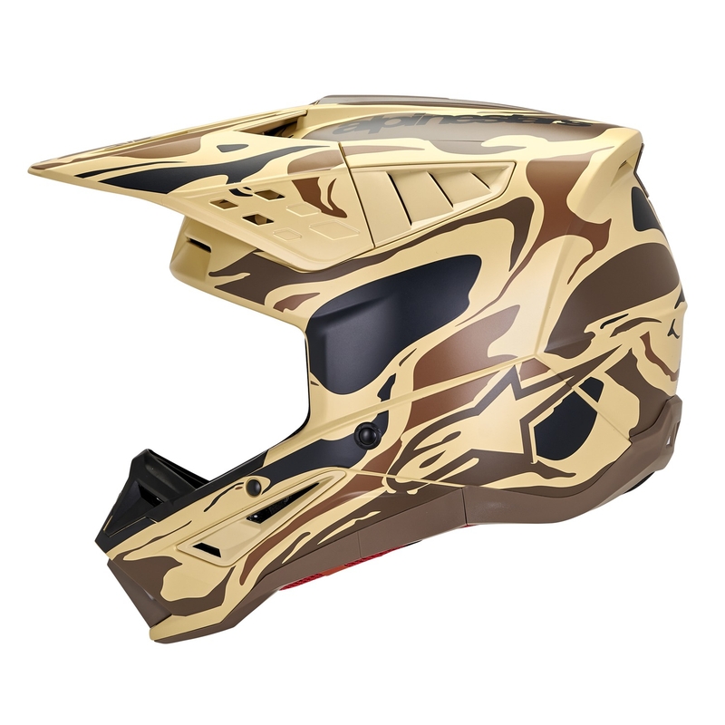 Motokrosová helma Alpinestars S-M5 Mineral matná tmavě hnědá camo