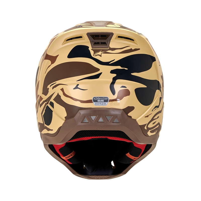 Motokrosová helma Alpinestars S-M5 Mineral matná tmavě hnědá camo