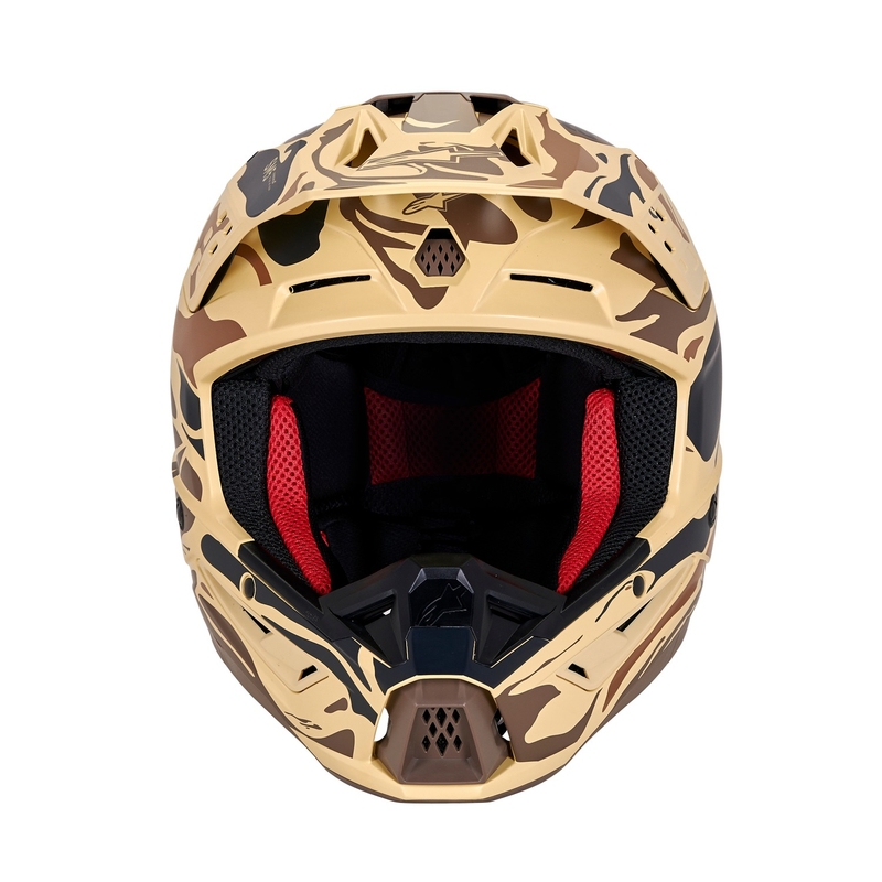 Motokrosová helma Alpinestars S-M5 Mineral matná tmavě hnědá camo