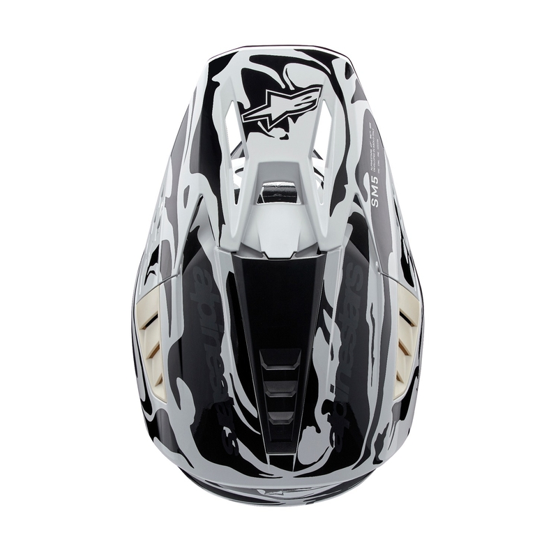 Motokrosová helma Alpinestars S-M5 Mineral šedá camo