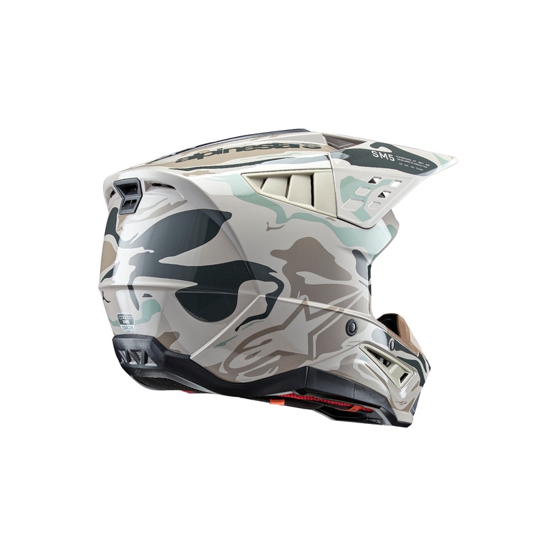 Motokrosová helma Alpinestars S-M5 Mineral šedo-zelená camo