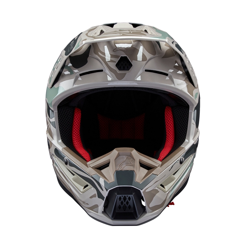 Motokrosová helma Alpinestars S-M5 Mineral šedo-zelená camo
