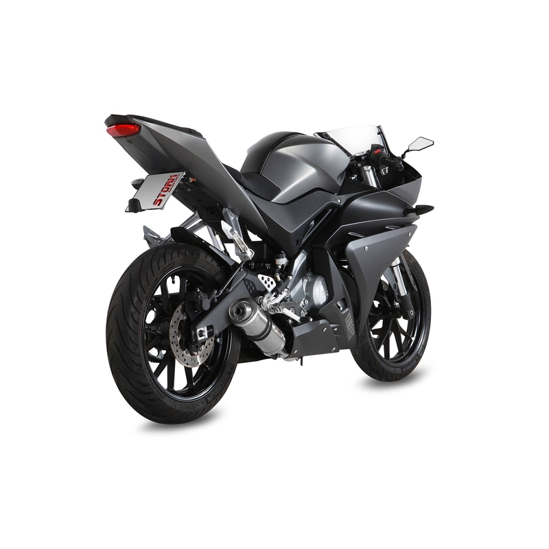 Výfuk kompletní 1x1 STORM GP Nerez pro YAMAHA YZF-R 125 2014-2018, YAMAHA MT 125 2015-2019