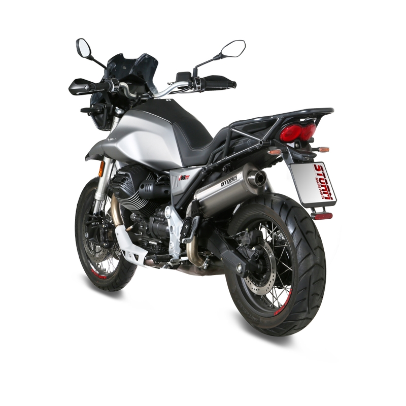 Koncovka výfuku STORM OVAL Nerez pro MOTO GUZZI V 85 TT 850 / Travel 2019-2024
