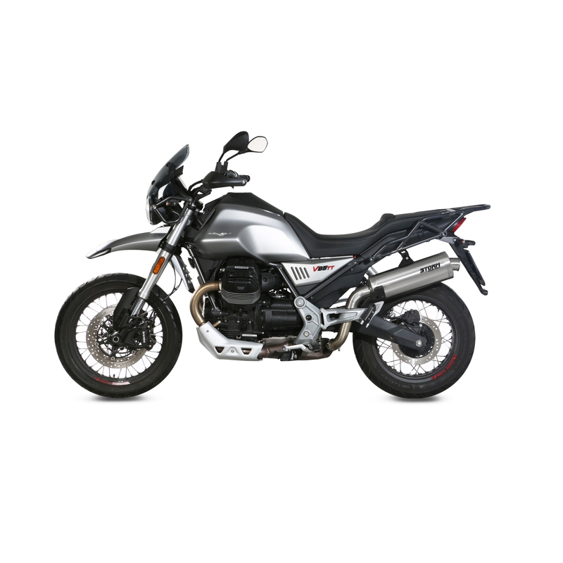 Koncovka výfuku STORM OVAL Nerez pro MOTO GUZZI V 85 TT 850 / Travel 2019-2024