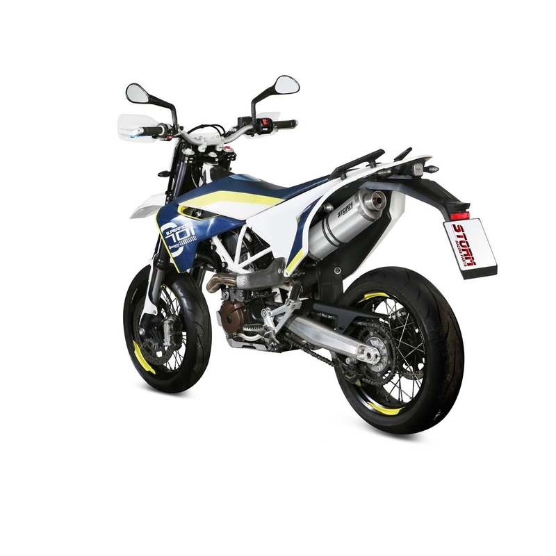 Koncovka výfuku STORM OVAL Nerez pro HUSQVARNA Enduro 701 2017-2020, HUSQVARNA Supermoto 701 2017-2020