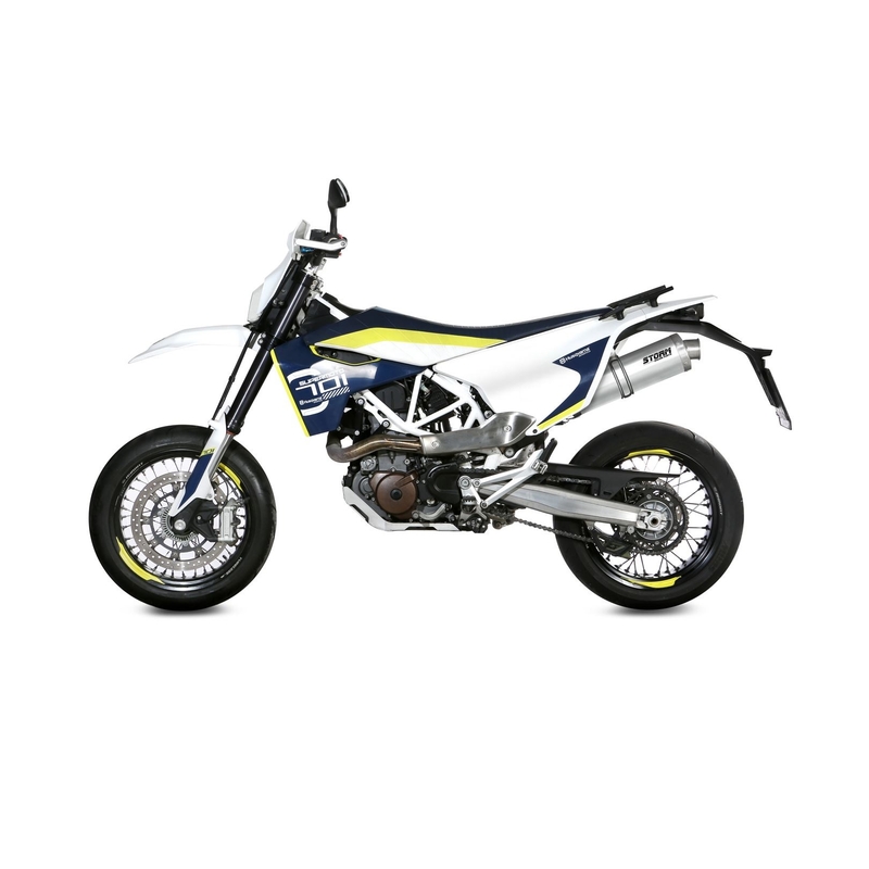 Koncovka výfuku STORM OVAL Nerez pro HUSQVARNA Enduro 701 2017-2020, HUSQVARNA Supermoto 701 2017-2020