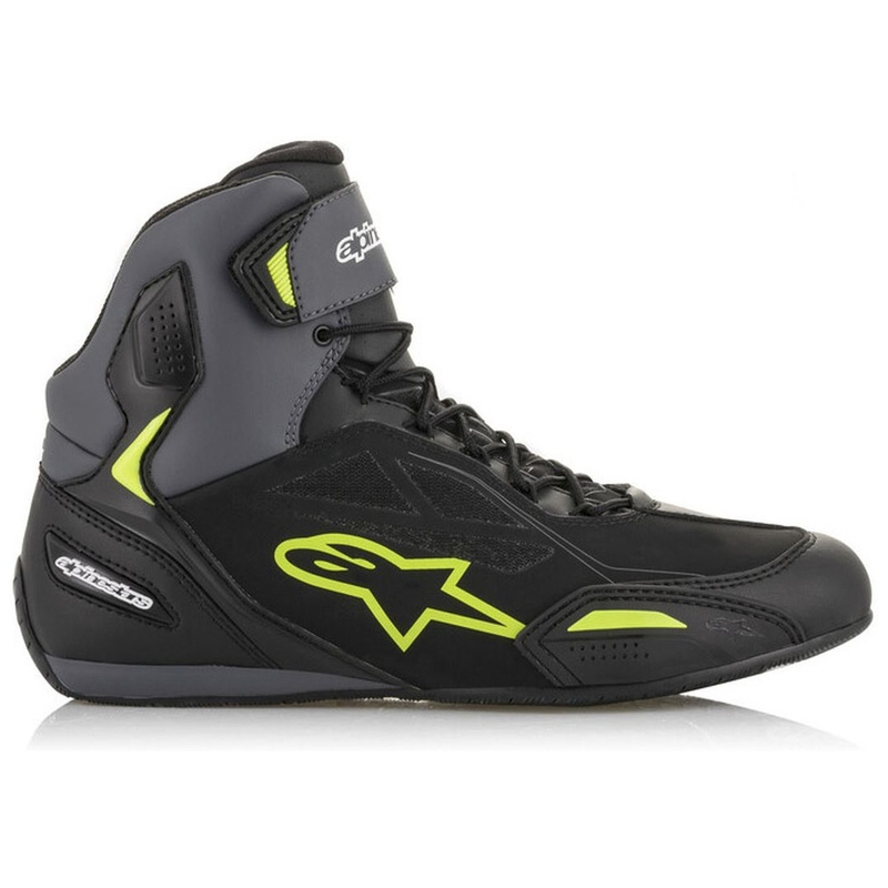 Boty na motorku Alpinestars Faster-3 Drystar černo-šedo-fluo žluté