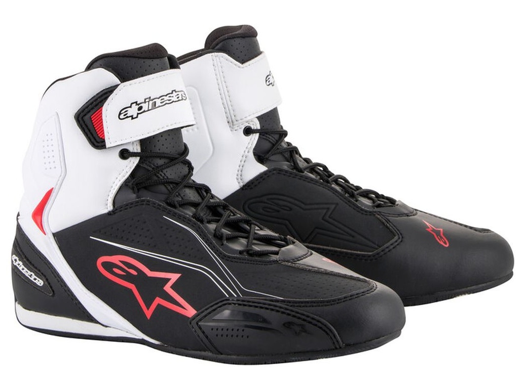 Boty na motorku Alpinestars Faster-3 černo-bílo-červené Velikost: 41