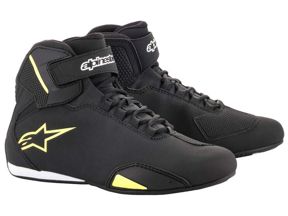Boty na motorku Alpinestars Sektor černo-fluo žluté Velikost: 40