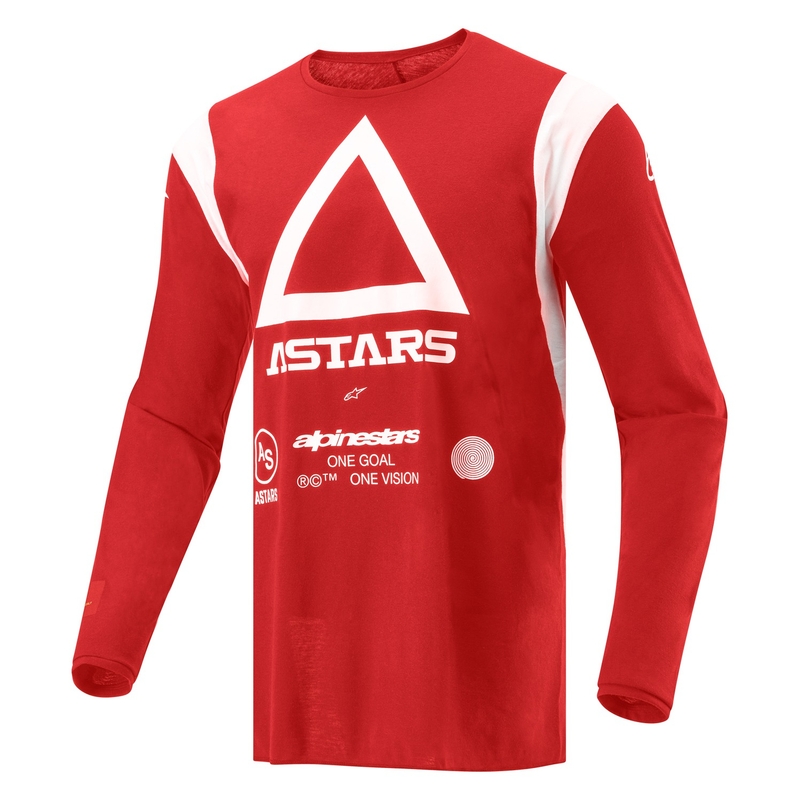 Motokrosový dres Alpinestars Techdura fluo červený