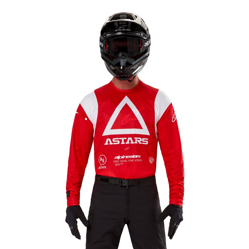 Motokrosový dres Alpinestars Techdura fluo červený