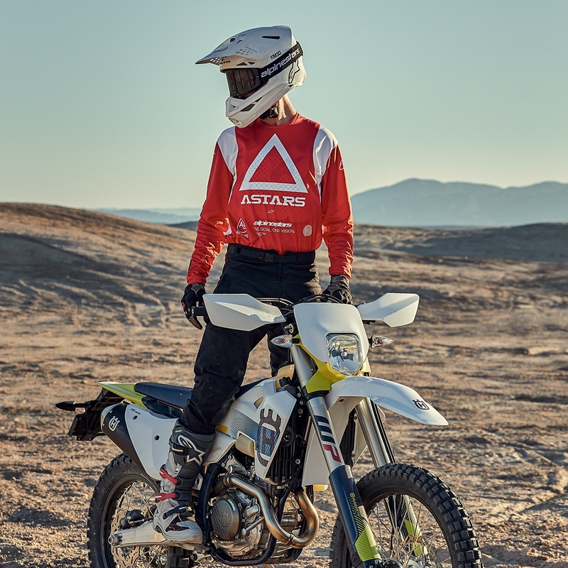 Motokrosový dres Alpinestars Techdura fluo červený
