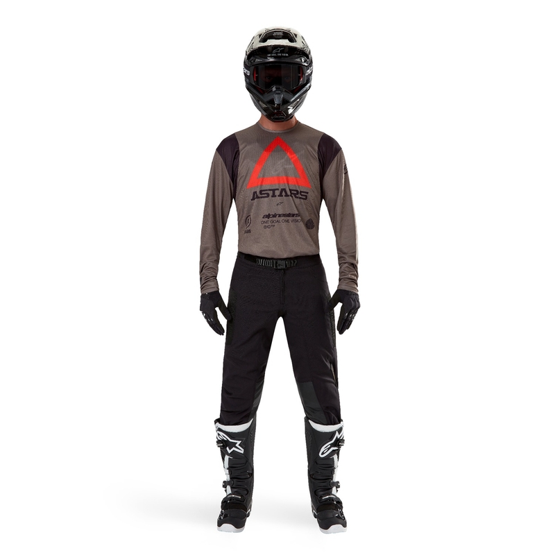 Motokrosový dres Alpinestars Techdura hnědý