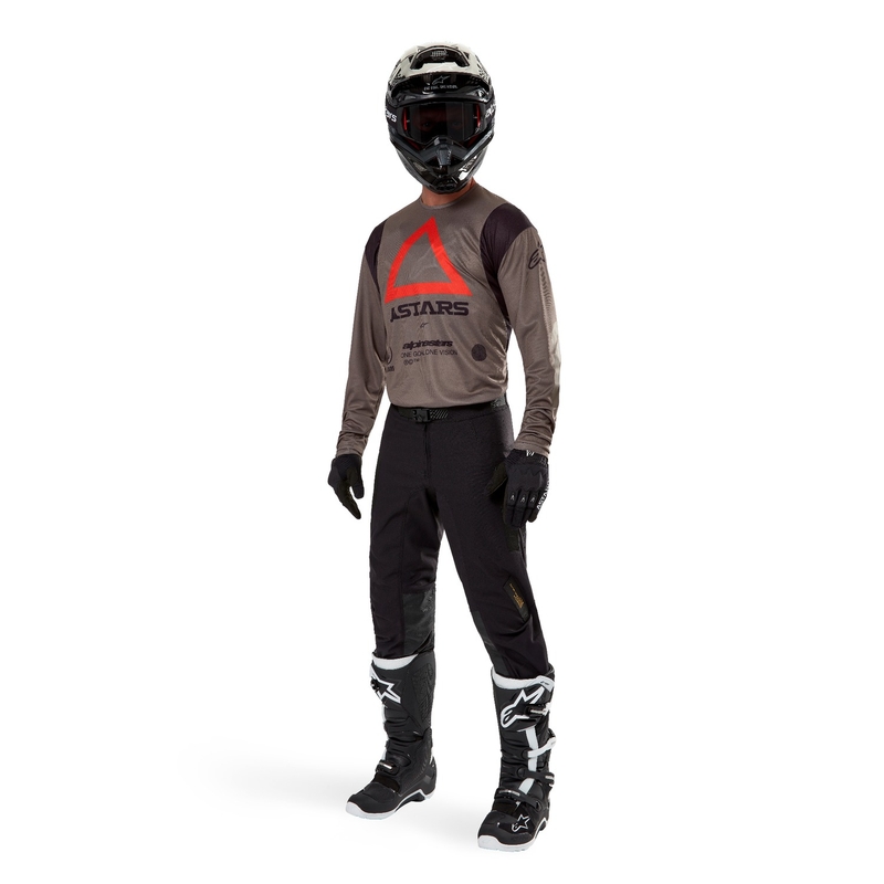 Motokrosový dres Alpinestars Techdura hnědý