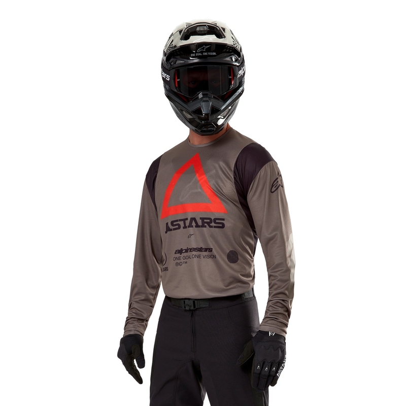 Motokrosový dres Alpinestars Techdura hnědý