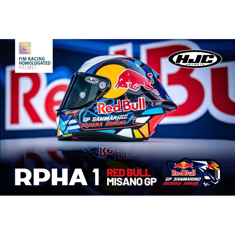 Integrální helma na motorku HJC RPHA Redbull Misano GP MC21 multicolor