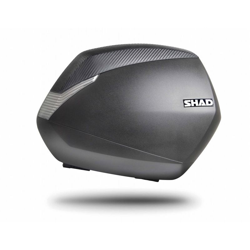 Boční kufry na motorku SHAD SH36 Karbon (pár) se zámkem PREMIUM