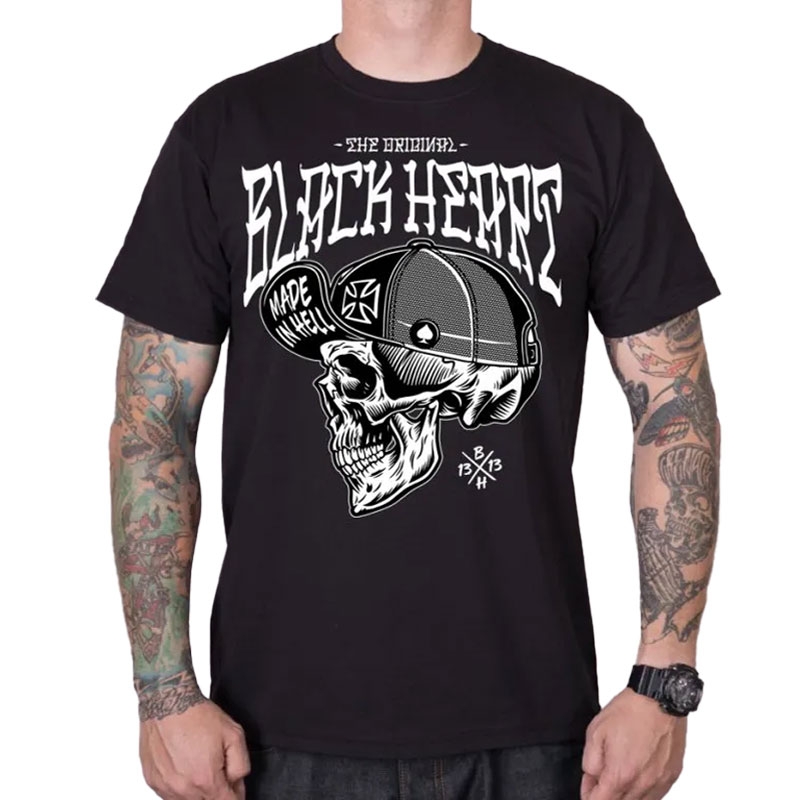 Tričko Black Heart Mad Mike černé Velikost: M